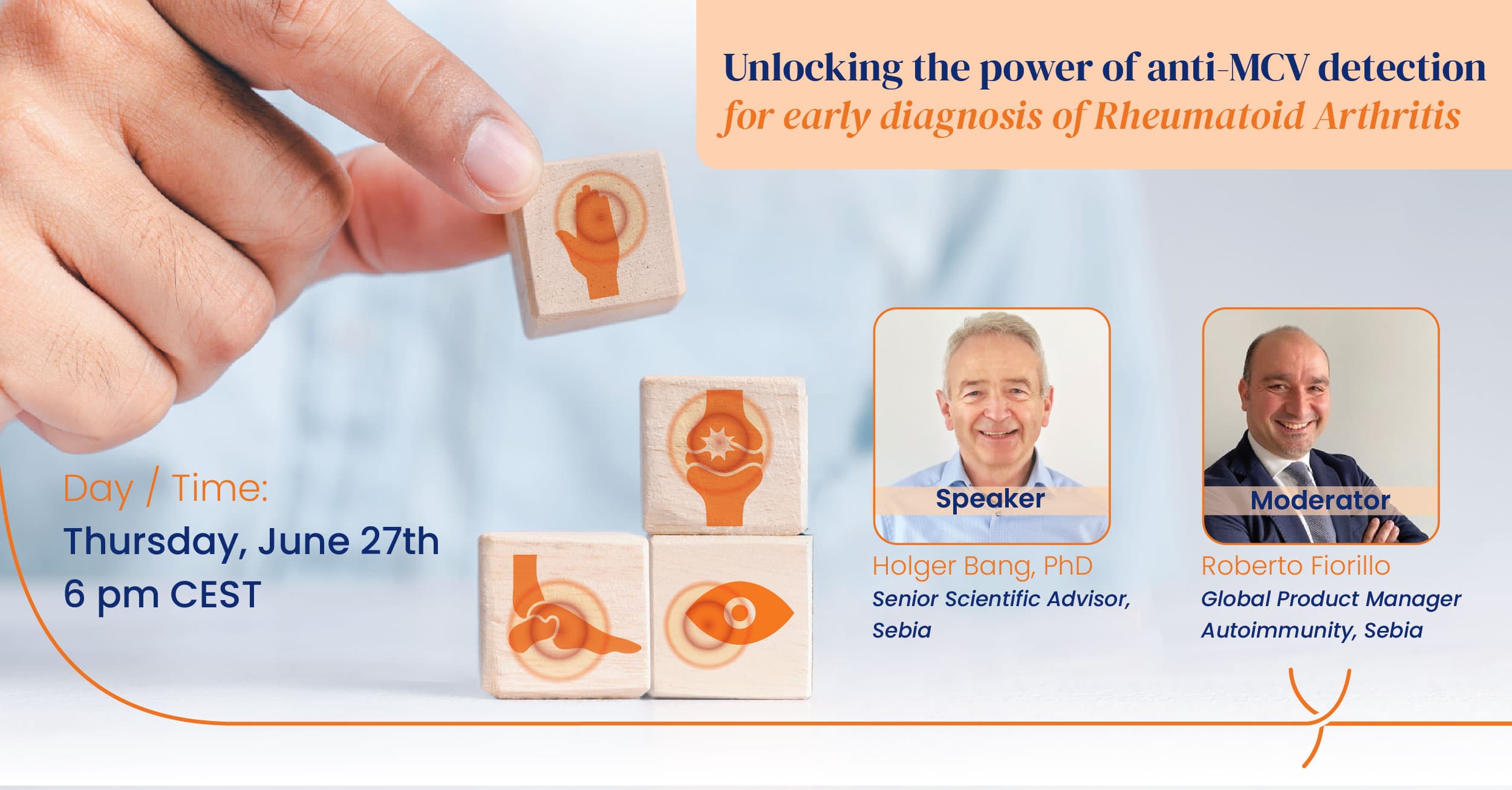 Educational Webinar with Holger Bang, PhD & Roberto Fiorillo